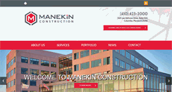 Desktop Screenshot of manekinconstruction.com