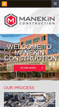 Mobile Screenshot of manekinconstruction.com